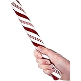 Giant Candy Cane Stick Peppermint Flavor 2 lb Large Red White Striped | Hard Candy Decoration for Holiday Parties, Photo Props, Gift Treats