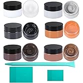 BOOLOOEN 6-Color Chalk Paste Paint Kit with 3 Silicone Squeegees , Silk Screen Stencil Paint for Wood & Fabric | Chalk Finish DIY Craft Paint for Signs, Furniture & Home Decor