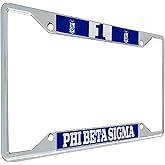 Desert Cactus Phi Beta Sigma Car Accessories Sigmas Metal License Plate Frame and Tag Holder for Front or Rear of Vehicle (#1 Frame)