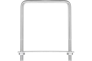 uxcell Square U-Bolts, 2 Sets 102mm(4.02") Inner Width 140mm Length M8 304 Stainless Steel U Clamp Bolt with Nuts and Plates,