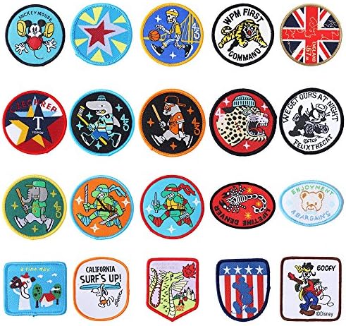20 Pack Embroidered Patch Sew On/Iron On Patch Applique Clothes Dress Plant Hat Jeans Sewing Flowers Applique Diy Accessory By FENGWNANGLI