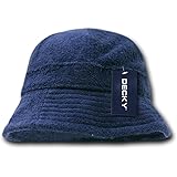 DECKY Inc Soft Terry Cloth Snug Fit Summer Bucket Hats 980