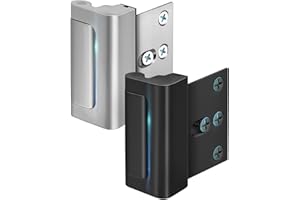 EVERPLUS Home Security Door Reinforcement Lock: Metal Door Locks for Front Door Locks for Kids Safety Child Proof Door Latch for Top Inside Deadbolt Lock Home Defender Guard Flip Extra Lock Withstand 800 lbs