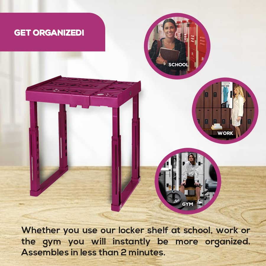 ToolsforSchool Locker Shelf Organizer for School Locker Locker