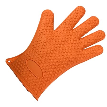Generic Imported 1Pc Silicone Glove Nonslip Waterproof Mitts (Orange)