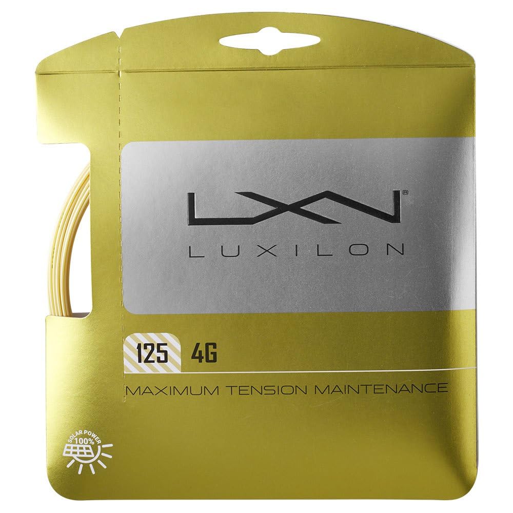 Luxilon Unisex 4g Go Tennis Racket Racquet Strings, Gold, 12.2 M EU