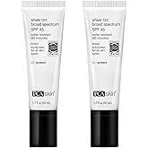 PCA SKIN Sheer Tint Broad Spectrum SPF 45 - Universally-Tinted Water-Resistant Hydrating Sunscreen for Use Alone or Under Foundation & Makeup (1.7 fl oz)