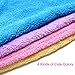 4 Pack Microfiber Hair Drying Towels, Fast Drying Hair Cap, Long Hair Wrap,Absorbent Twist Turban, Pink, Purple, Blue, Yellow