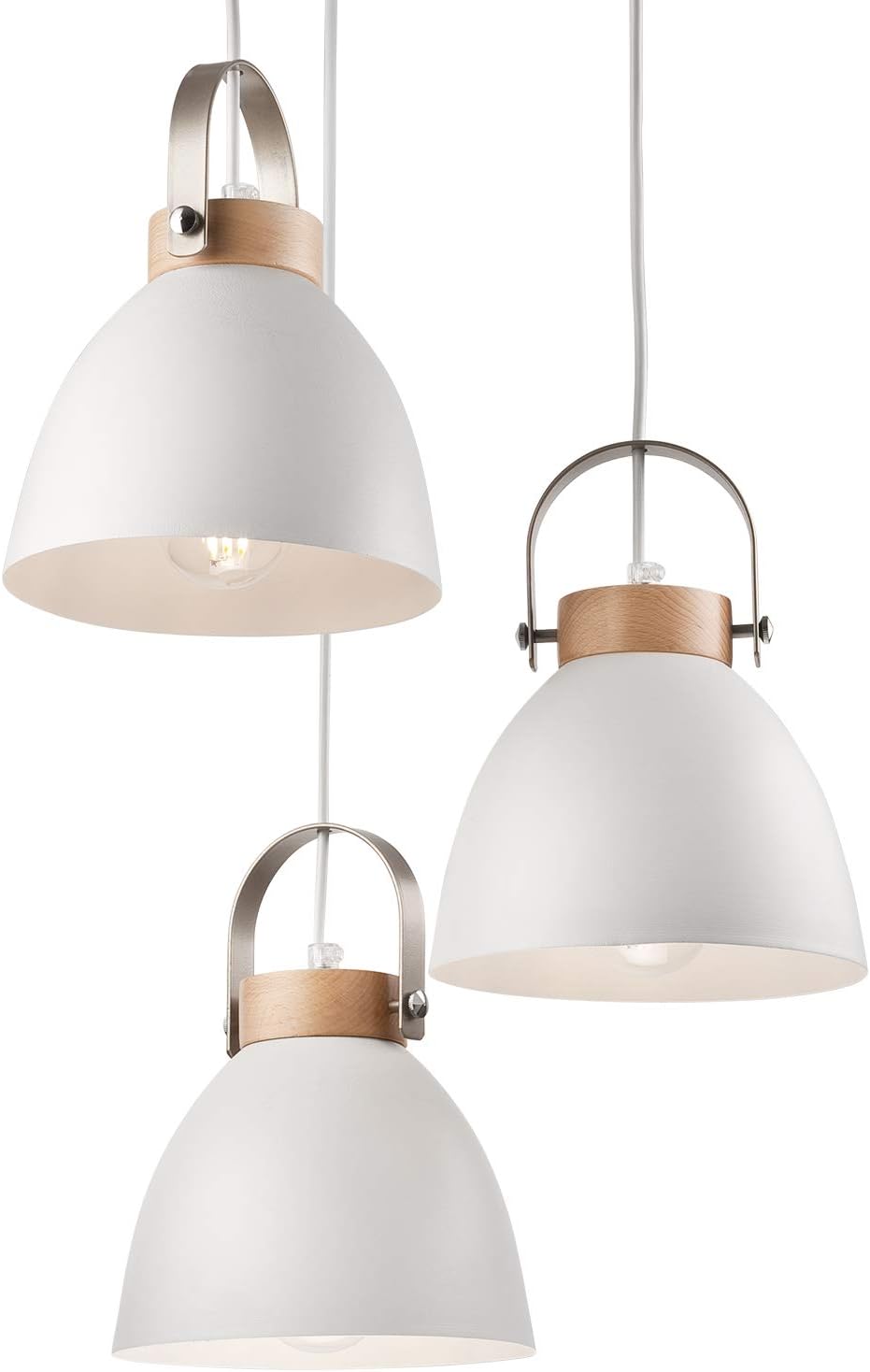 JVS Pendant lamp, White 3-Bulb