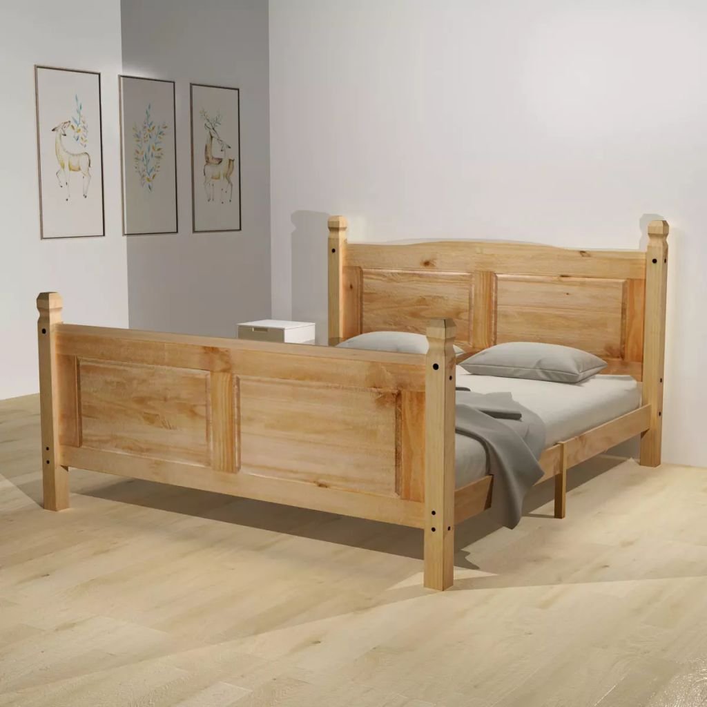 Xinglieu Bedroom Set Bed Frame Mexican Pine Corona Range