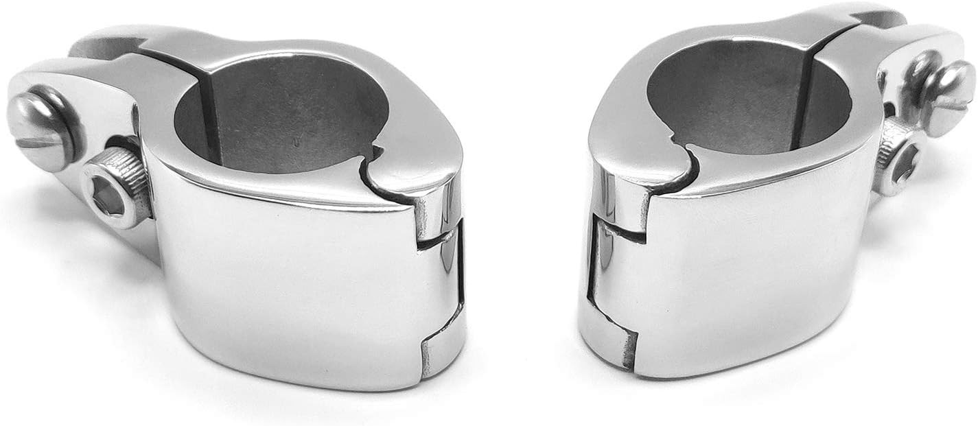 Amadget Bimini Top Hinge Rail Mount, 2 PCS Marine Boat Jaw Slide Stainless Steel 7/8" Hardware : Sports & Outdoors