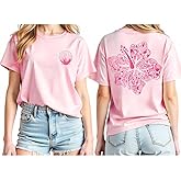 Hawaiian T Shirts for Women Aesthetic Hibiscus Flower Shirt Y2K Preppy Tropical Graphic Tee Beachy Coastal Tops