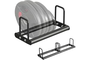 CYBEOE 1PC Weight Plate Rack for Home Gym - Weights Rack for Plates Use Singly or Combine Multiple Units | Olympic Weight Plate Rack Up to 660 LBS - New Model Bumper Plate Rack for Easy Plate Changes