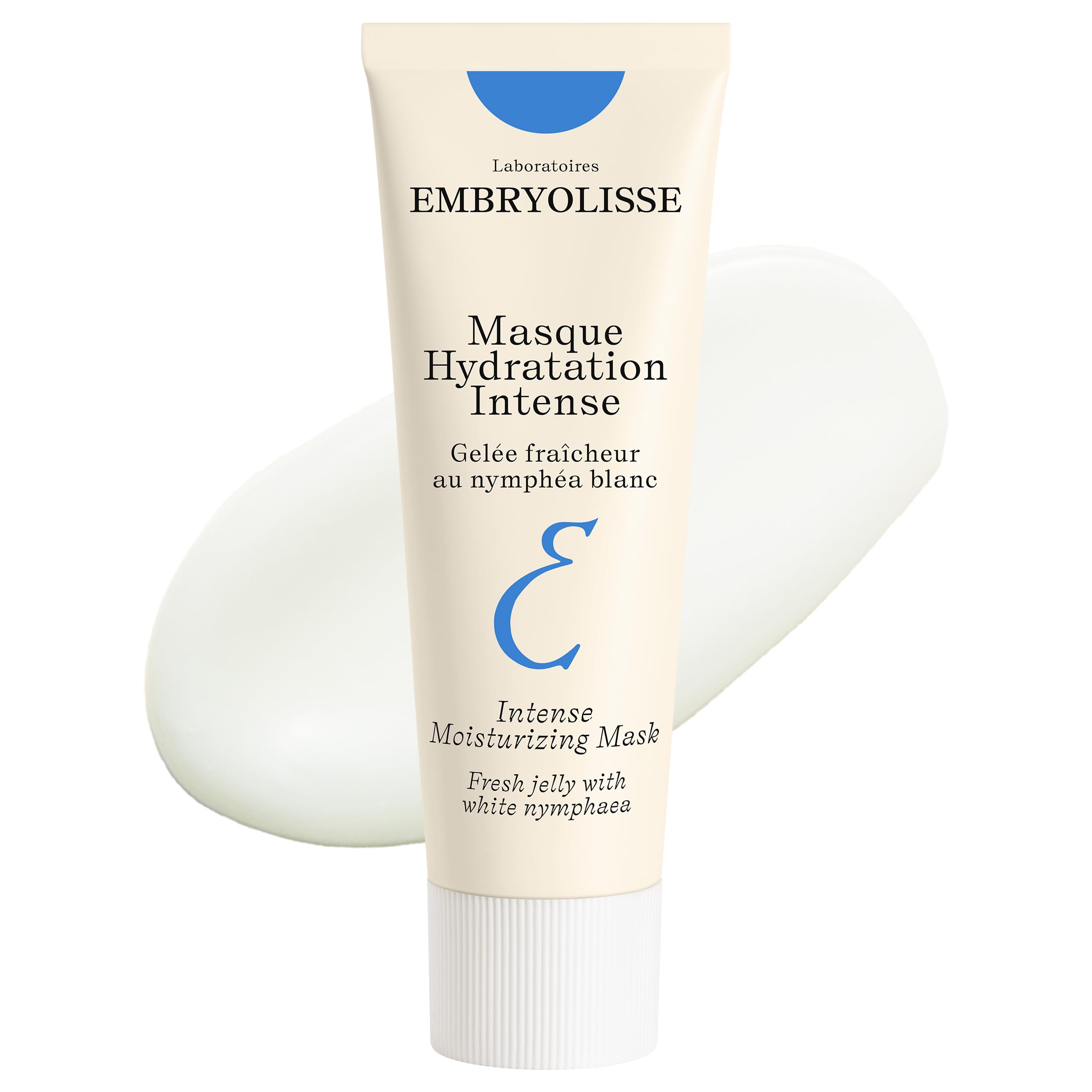 Embryolisse - Intense Moisturising Mask, Hydrating Face Mask | Enriched with White Nymphaea and Hyaluronic Acid, Moisturising & Plumping Gel-Mask, Vegan Formula for All Skin Type - 50ml