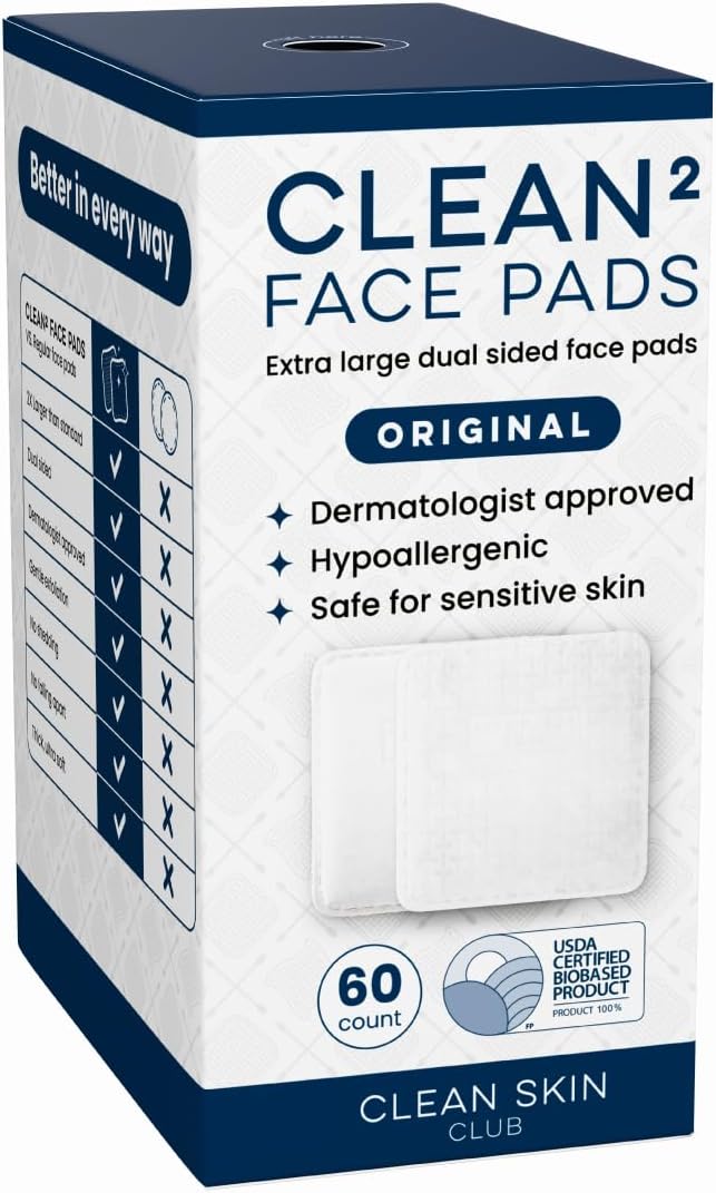 CLEAN SKIN CLUB Clean² Pads 2.0 New Edges Triple Layered Face Pads