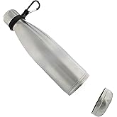 Tactical45 Stainless Steel Water Bottle Silver Sports Reusable Water Bottle with Hidden Compartment Stores Valuables