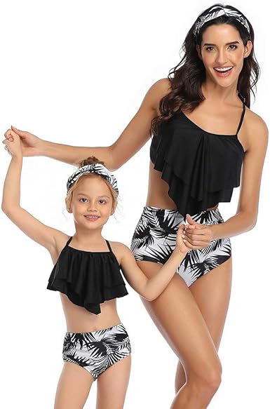 girls matching swimsuits