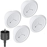ECHOGEAR Wall Cable Hiders for Cable Management - 2.25" Mini Cord Hider Conceals 3 Low Voltage Cables Behind Wall - Perfect for Speakers, Mounted TVs, Desks & More - White 4-Pack