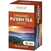 Imozai Organic Puerh Tea Bags 100 Count Individually Wrapped