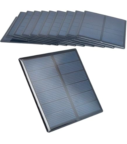 10pcs Mono Solar Cells 5x5 Inch, 3.2W Each, Grade A - For DIY Solar Panel Projects