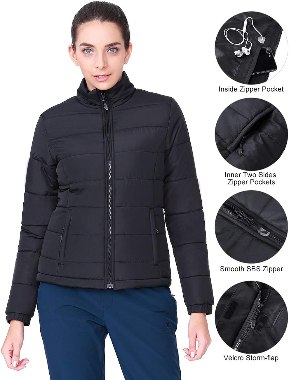 CAMEL CROWN Women's 3-in-1 Waterproof Ski Snow Jacket Hooded Winter Coat with Puffer Liner: Clothing