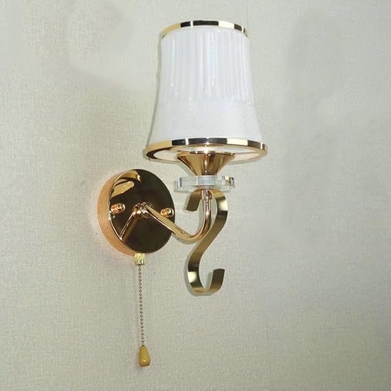 Wall Lamp with Pull Chain Switch Simple Bedroom, Bedside Lamp, Living