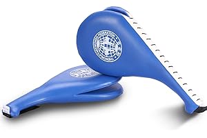 Taekwondo Kick Pads, 2pcs Double Kick Strike Pads PU Leather Kicking Target Pads for Kickboxing Training Sports Karate Kickin