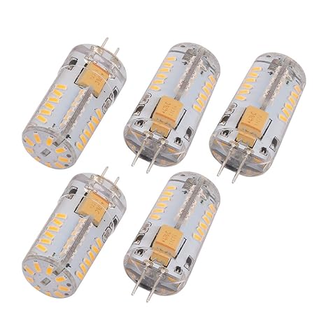 sourcing map 5Pcs G4, AC/DC 12V 57 LEDs SMD 3014 Bombilla ...