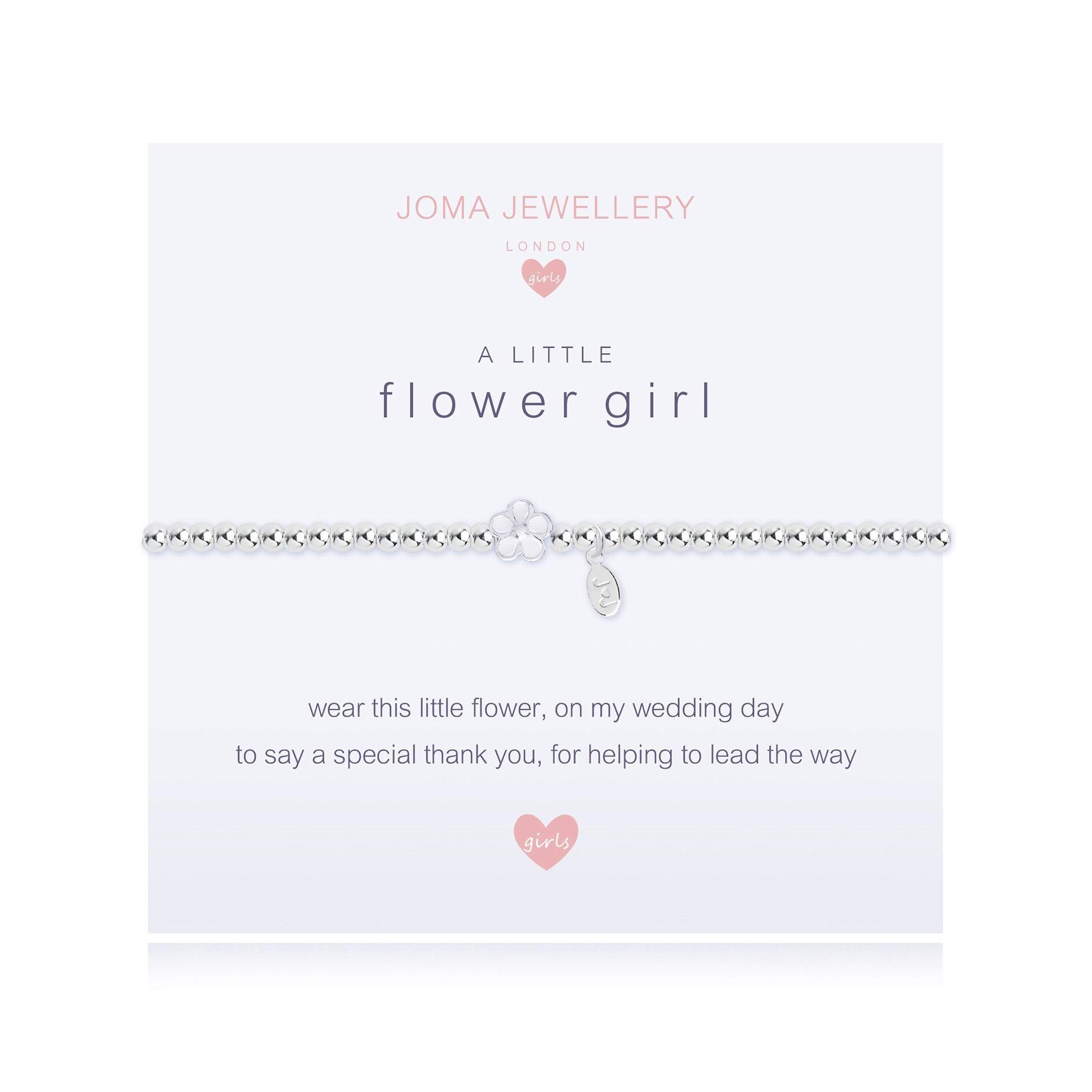 Joma Jewellery Childrens A Little Flower Girl Bracelet