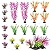 Aquarium Decorations 20 Or 23 Pack Lifelike Plastic Decor Fish Tank Plants, Small to Large (20 Pack)thumb 1