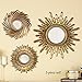 Sunburst Mirror Wall Decals - Set of 3, Gold
