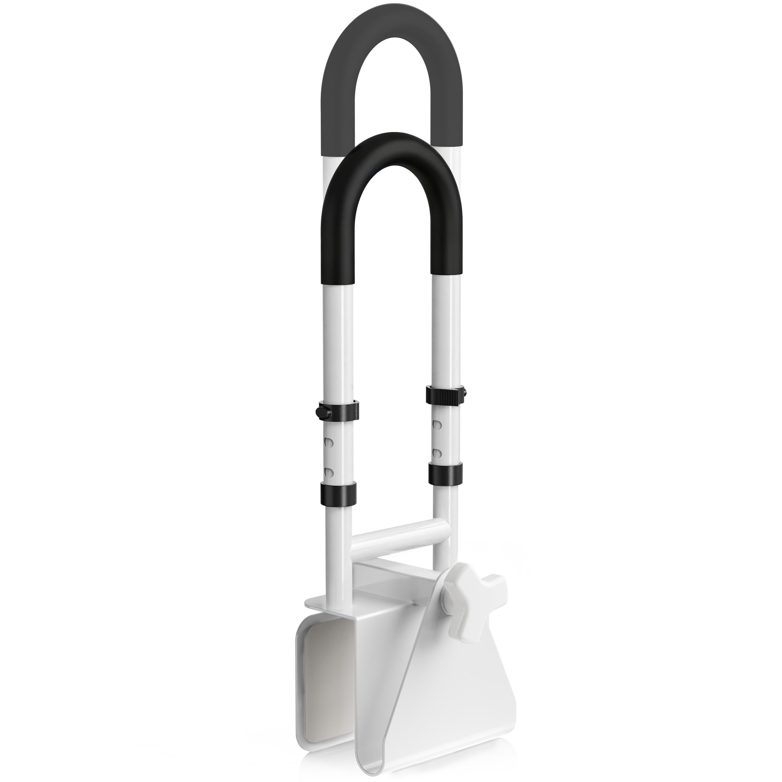Photo 1 of Adjustable Bathtub Safety Rail, Bathtub Handle Grab Bar with Non-Slip Grip for Seniors, Elderly, Fits 3.1 to 6.7 Inch Tub Walls, Supports 300 lbs