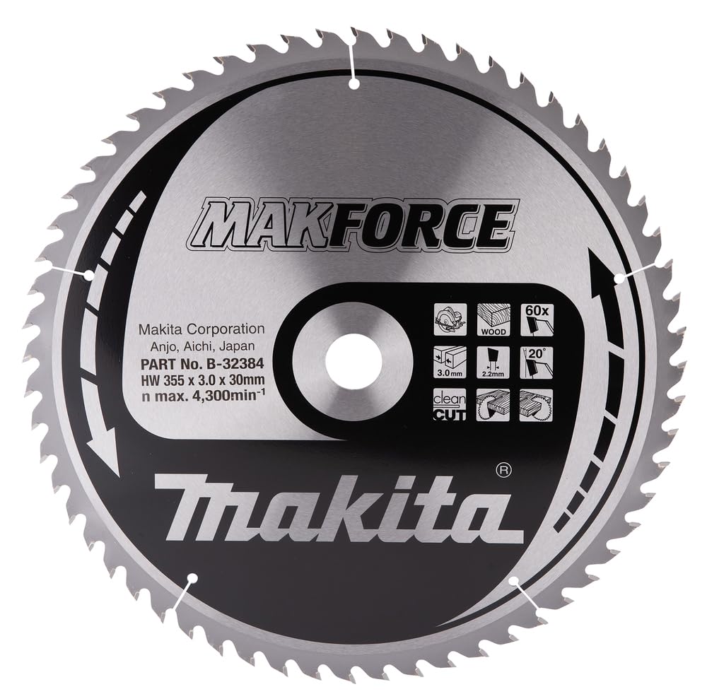 Makita B-32384 MAKFORCE TCT Saw Blade 355x30x60T