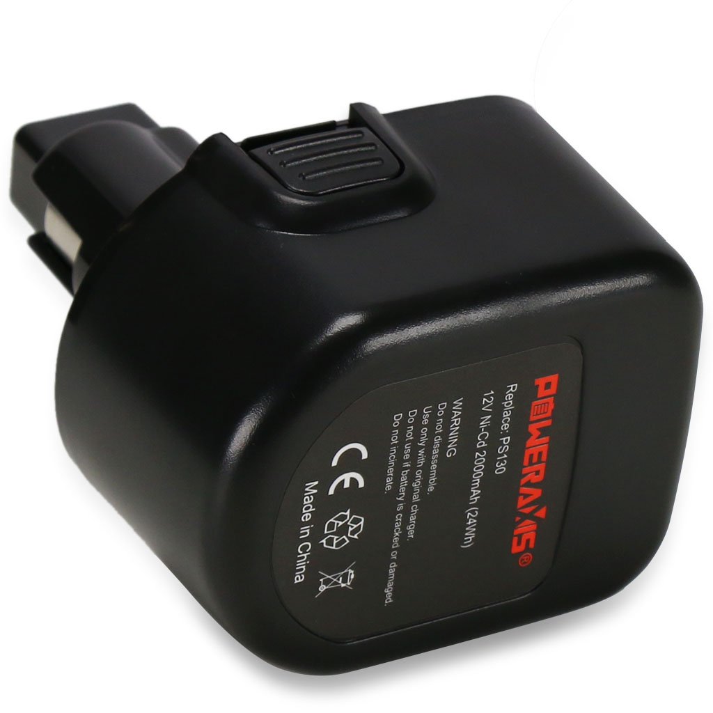 POWERAXIS 2Pack 12v NiCd PS130 Replacement Battery for Black & Decker