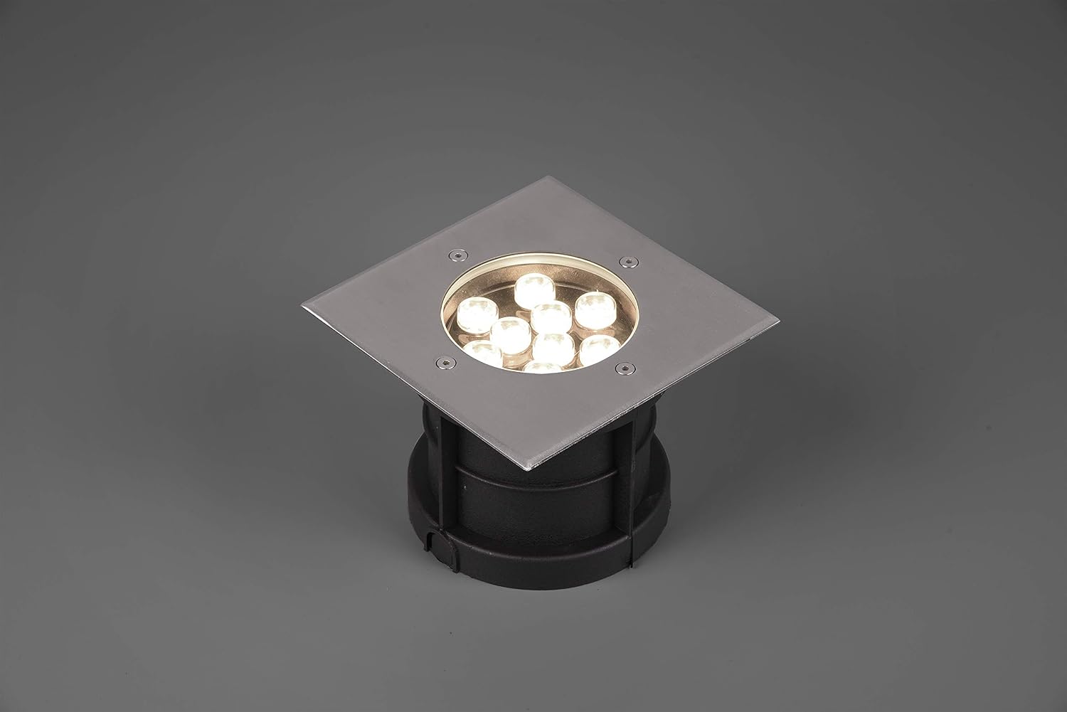 Trio Leuchten Belaja 821669207 LED Outdoor Recessed Floor Spotlight Metal Nickel Matt incl. 9 Watt LED, Matte Nickel, 16,5x16,5cm - Image 3