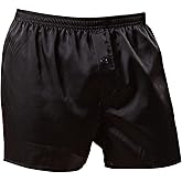 Men's Silky Satin Boxers Shorts Pajama Shorts Bottom Loose Satin Underwear Sleepwear Boxers
