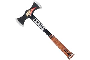Estwing Black Eagle Leather Grip Double Bit Axe