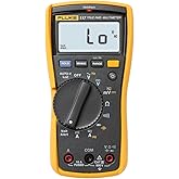 Fluke 117 Digital Multimeter, Non-Contact AC Voltage Detection, Measures Resistance/Continuity/Frequency/Capacitance/Min Max 
