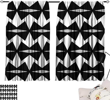 Amazon Smallbeefly レースカーテン シームレスパターン 小さな幾何学模様 シンプルな背景 ファブリックギフト包装紙カバー ウィンドウカーテン ストリングライト ウェディングパーティー 54 X84 Inch W138cmxl214cm ラグ カーテン ファブリック オンライン通販