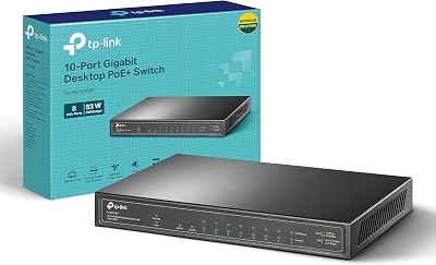 TP-Link TL-SG1210P 10-Port Gigabit Switch with 8 PoE+ Ports 63W