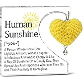 Inspirational Gifts For Women Coworkers, Human Sunshine Motivational Quote Acrylic Plaque Gifts For Colleague Employees Friend Office Decor