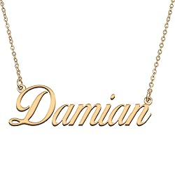 HUAN XUN Customized Custom Simple Any Name Necklace