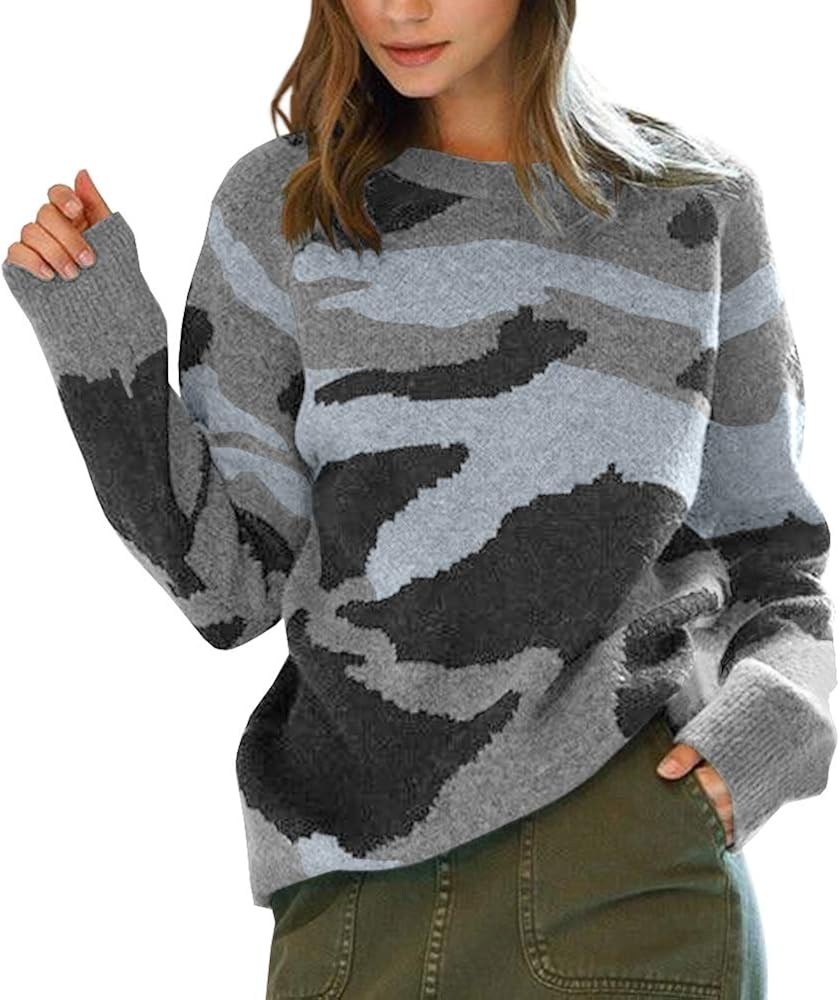 oversized camo jumper