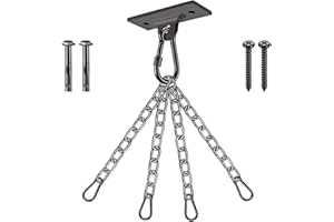 Dolibest Heavy Bag Hangers Brackets, Punching Bag Hangers, Heavy Bag Ceiling Mount for Body Weight Strength Training Systems, Aerial Yoga Swing & Hammock, Resistance Band