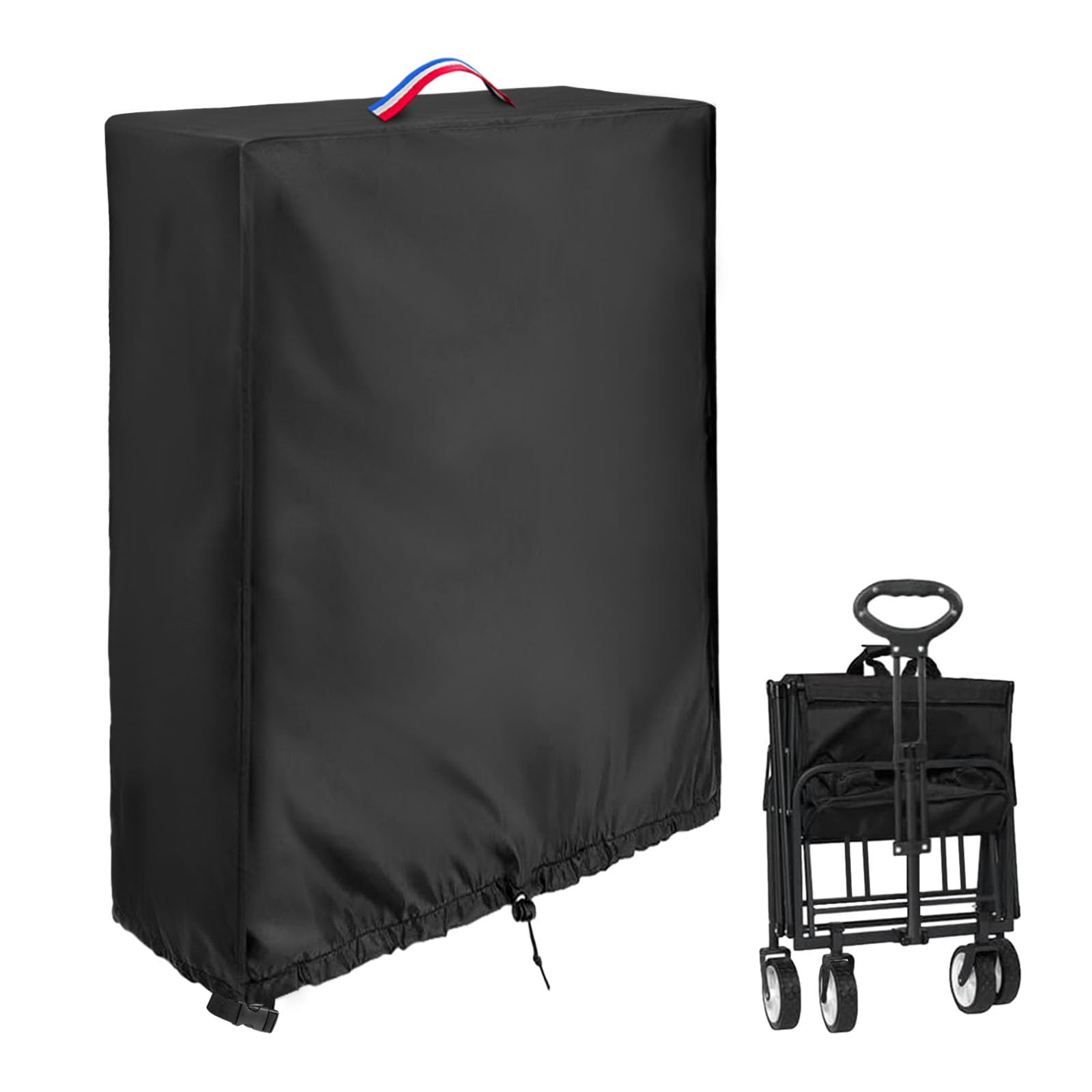 Photo 1 of Andacar Wagon Cover for Collapsible Wagon Cart, Portable Folding Wagons Cart Cover, Utility Camping Shopping Grocery Carts Covering (20x7x28 inch)