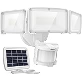 LEPOWER 1600LM LED Solar Security Lights Motion Outdoor, Motion Sensor Light, 5500K White Light, IP65 Waterproof Outdoor Floo