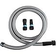 Cen-Tec Systems 94181 Quick Click 10 Ft. Hose for Home and Shop Vacuums with Multi-Brand Power Tool Adapter for Dust Collection
