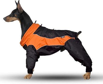 Amazon Euro Dog Designs 犬 服 冬 あったか 防寒 防寒着 ダコタスノースーツ サイズ 30m 背面丈 30cm オレンジ ユーロ ドッグ デザイン Euro Dog Designs コート ジャケット 通販