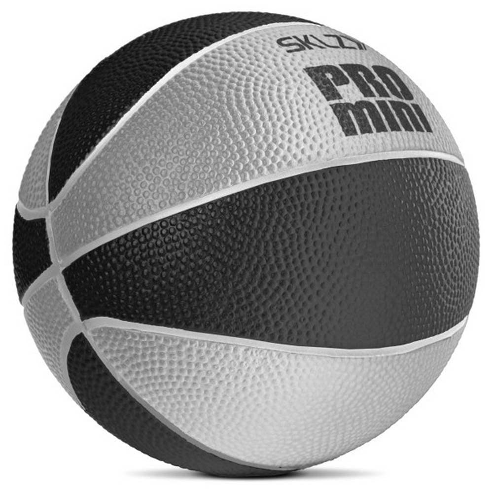SKLZ Pro Mini Swish Foam Basketball, 12.7 cm Indoor Ball for Kids, Perfect for Home Use, Compatible with Pro Mini Hoops - Soft Foam for Quiet Play, Ideal for Skill Development and Fun, Black/Sliver — image 1