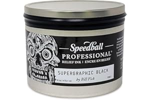 Speedball Professional Relief Ink Supergraphic Black 16OZ